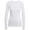 Adidas Damen Langarm T-Shirt Techfit white