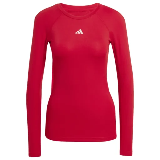 Adidas Damen Langarm T-Shirt Techfit team power red 2