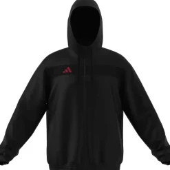 Adidas Full-Zip Hoodie Tiro 25 Essentials black-better scarlet