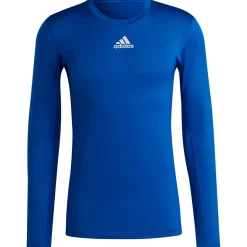 Adidas Herren Langarm Shirt Techfit Climawarm blau