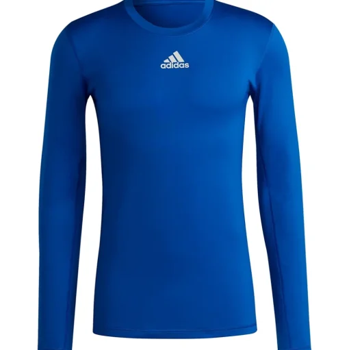 Adidas Herren Langarm Shirt Techfit Climawarm blau