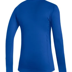 Adidas Herren Langarm Shirt Techfit Climawarm blau