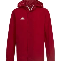 Adidas Kinder Allwetterjacke Entrada 22 rot
