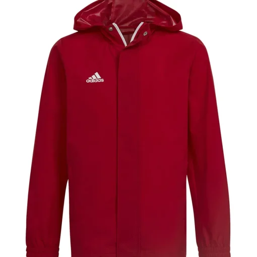 Adidas Kinder Allwetterjacke Entrada 22 rot