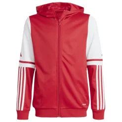 Adidas Kinder Full-Zip Hoodie Squadra 25 team power red 2-white