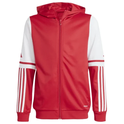 Adidas Kinder Full-Zip Hoodie Squadra 25 team power red 2-white