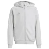 Adidas Kinder Full-Zip Hoodie Tiro 25 team light grey