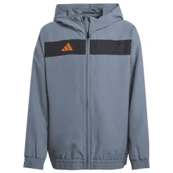 Adidas Kinder Full-Zip Hoodie Tiro 25 Essentials team onix-super orange