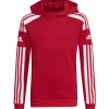 Adidas Kinder Hoodie Squadra 21 rot-weiß