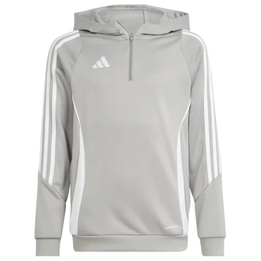 adidas Kinder Hoodie Tiro 24 Team Mid Grey / White