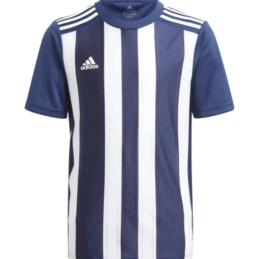 Adidas Kinder Kurzarm Trikot Striped 21 blau-weiß