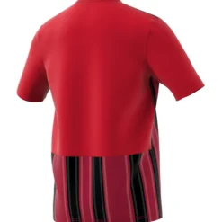 Adidas Kinder Kurzarm Trikot Striped 21 rot-schwarz