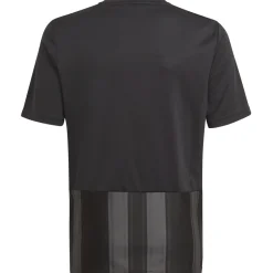 Adidas Kinder Kurzarm Trikot Striped 21 schwarz-grau