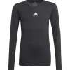 Adidas Kinder Langarm Base Shirt Team schwarz