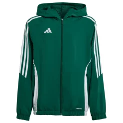Adidas Kinder Windbreaker Tiro 24 team dark green-white