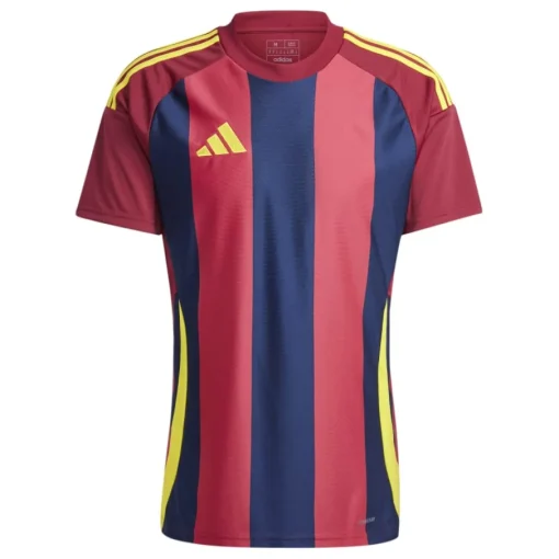 adidas Trikot Striped 24 Team Navy Blue / Team Coll Burgundy / Team Yellow