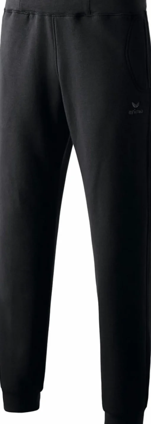 Erima Basic Sweatpant lang mit Bündchen schwarz