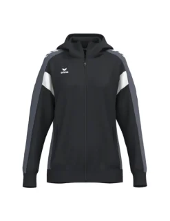 Erima CELEBRATE 125 Damen Trainingsjacke mit Kapuze schwarz/slate grey