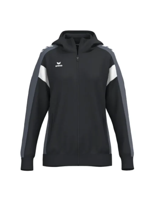 Erima CELEBRATE 125 Damen Trainingsjacke mit Kapuze schwarz/slate grey
