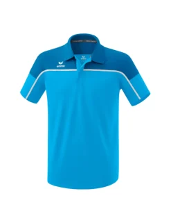 erima CHANGE by erima Poloshirt curacao/mykonos/weiß