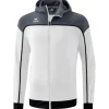 erima CHANGE by erima Trainingsjacke mit Kapuze weiß/slate grey/schwarz