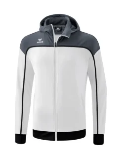 erima CHANGE by erima Trainingsjacke mit Kapuze weiß/slate grey/schwarz