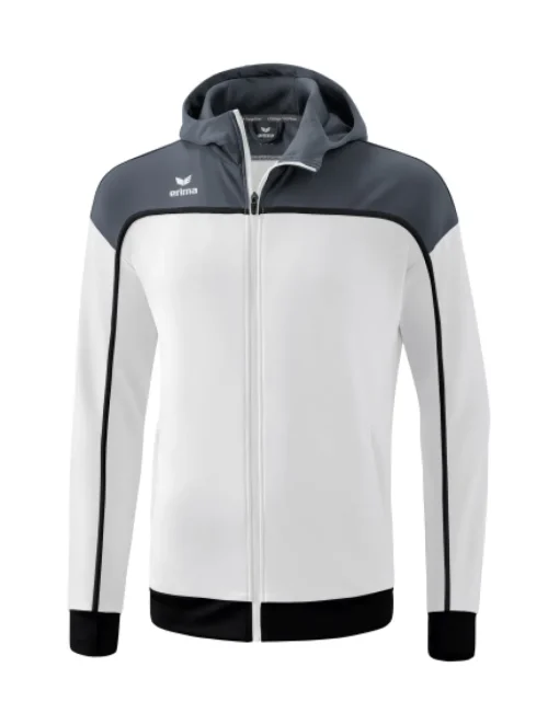 erima CHANGE by erima Trainingsjacke mit Kapuze weiß/slate grey/schwarz