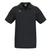 Erima CMPT 3 Wings Poloshirt schwarz/green gecko