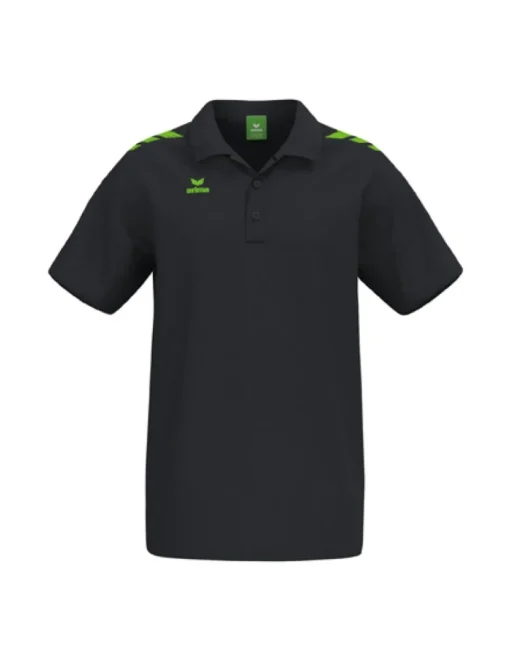 Erima CMPT 3 Wings Poloshirt schwarz/green gecko