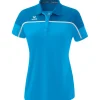 erima Damen CHANGE by erima Poloshirt curacao/mykonos/weiß