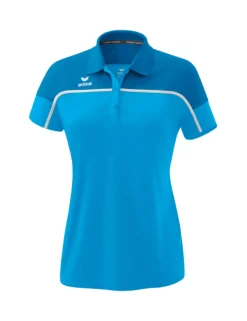 erima Damen CHANGE by erima Poloshirt curacao/mykonos/weiß