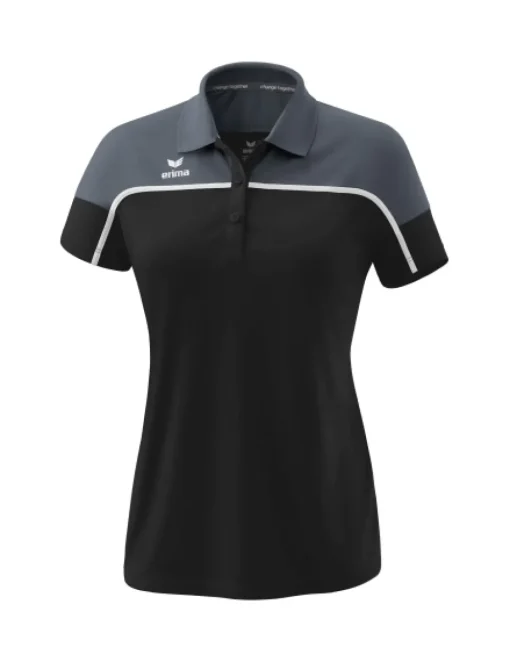 erima Damen CHANGE by erima Poloshirt black grey/slate grey/weiß