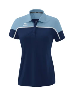 erima Damen CHANGE by erima Poloshirt new navy/faded denim/weiß