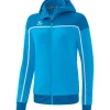 erima Damen CHANGE by erima Trainingsjacke mit Kapuze curacao/mykonos/weiß