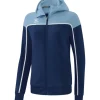 erima Damen CHANGE by erima Trainingsjacke mit Kapuze new navy/faded denim/weiß