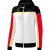 erima Damen CHANGE by erima Trainingsjacke mit Kapuze weiß/schwarz/rot