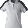 Erima Damen EVO STAR Poloshirt weiß schwarz