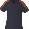 Erima Damen EVO STAR Poloshirt schwarz orange