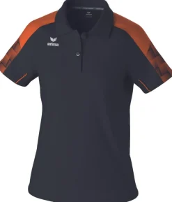 Erima Damen EVO STAR Poloshirt schwarz orange
