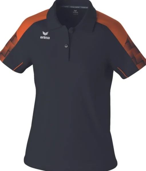 Erima Damen EVO STAR Poloshirt schwarz orange