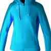 Erima Damen EVO STAR Trainingsjacke mit Kapuze curacao mykonos