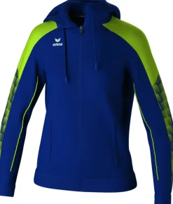 Erima Damen EVO STAR Trainingsjacke mit Kapuze new navy lime