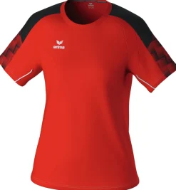 Erima Damen EVO STAR T-Shirt rot schwarz