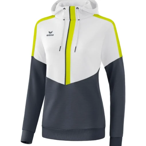 Erima Damen Hoodie Squad weiß-grau-grün