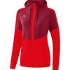 Erima Damen Hoodie Squad rot