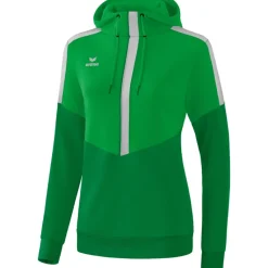 Erima Damen Hoodie Squad grün-grau