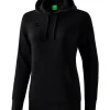 erima Damen Kapuzensweat schwarz