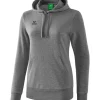 erima Damen Kapuzensweat grau melange