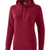erima Damen Kapuzensweat bordeaux