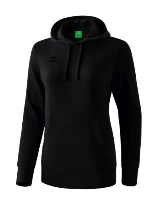 erima Damen Kapuzensweat schwarz